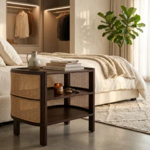 Curved Canned Side Table