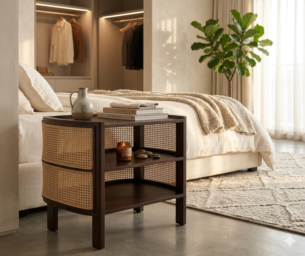 Curved Canned Side Table